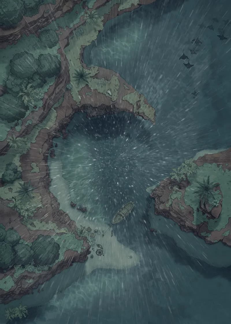 Beachside Cliff map, Rain variant thumbnail