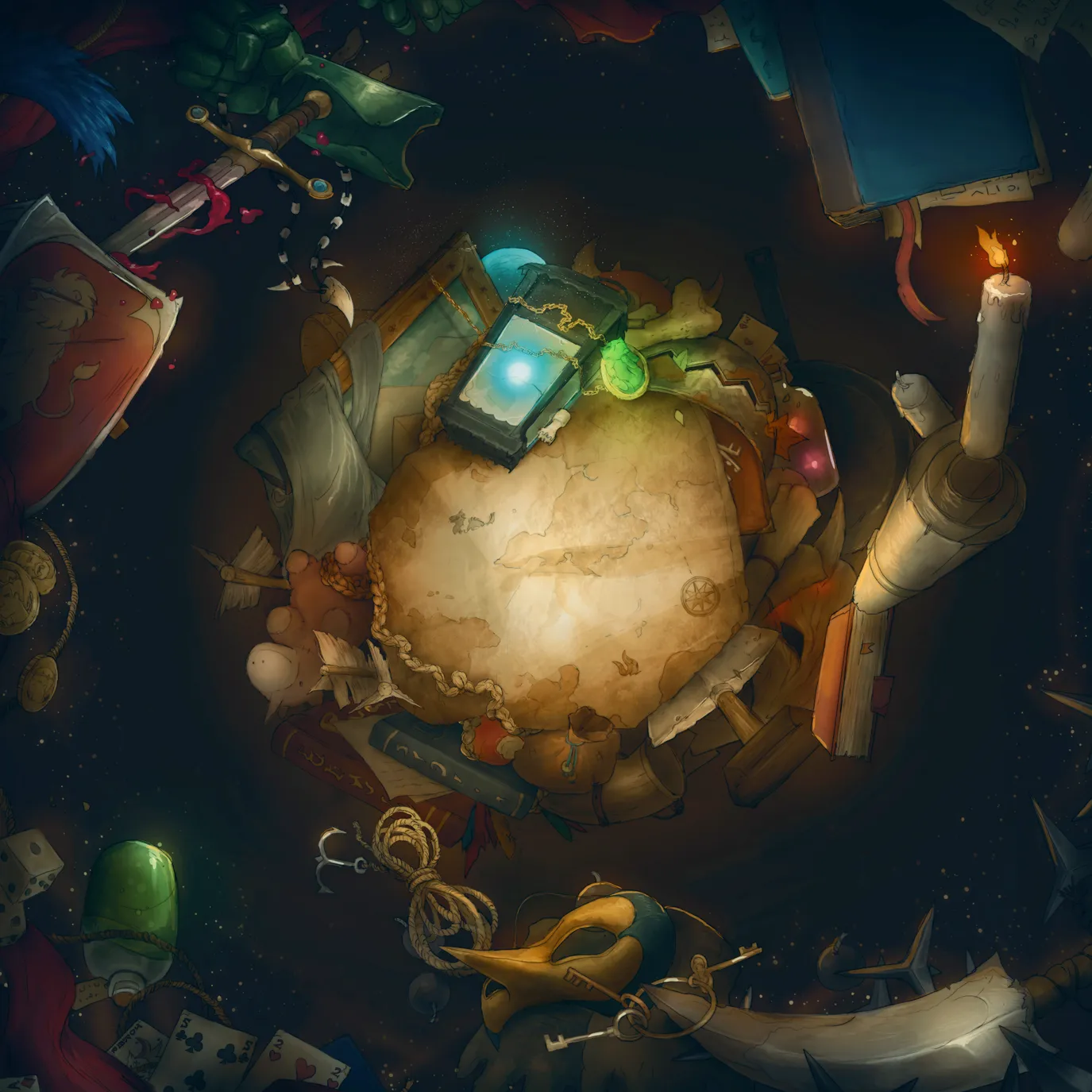 Inside a Bag of Holding map, Dark variant thumbnail