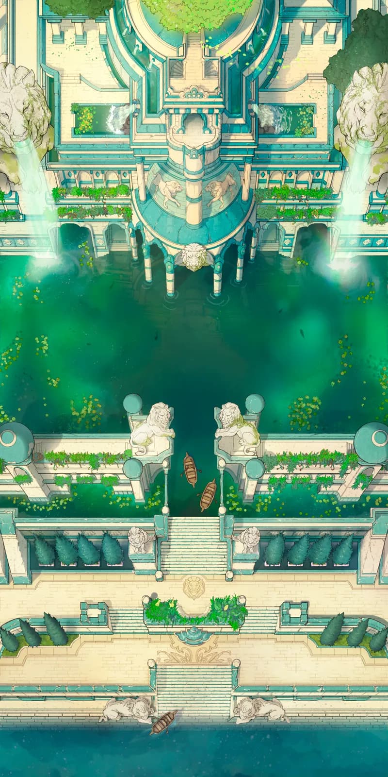 Hanging Gardens map, Water Temple variant thumbnail
