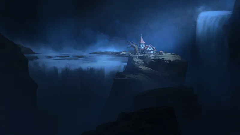 Wonderful Wizard Waterfall map, Night Nobody Home variant