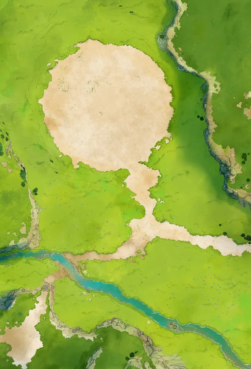 Burial Barrow map, Natural Day variant thumbnail