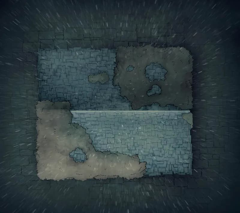 City Streets map, The Old Whiskey Warehouse Roof Rain variant thumbnail