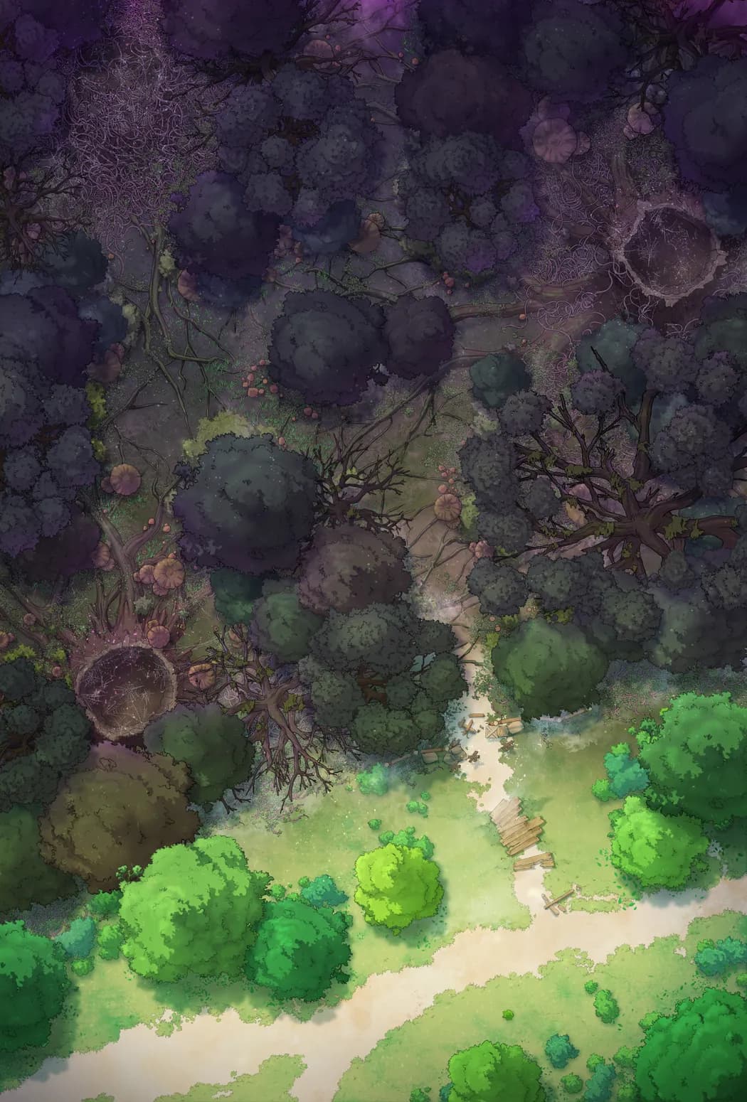 Dark Woods Edge map, Original Day variant thumbnail
