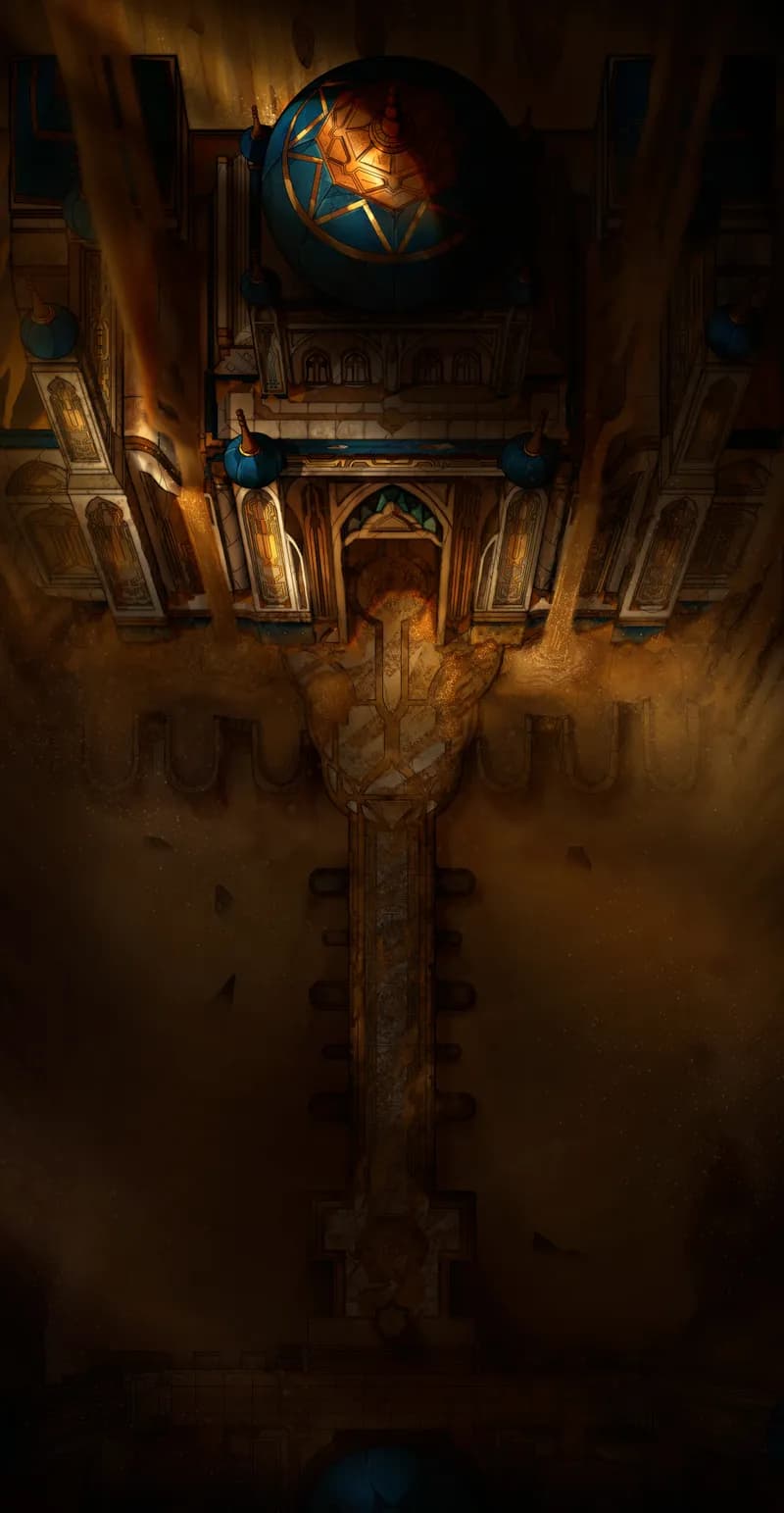 Tomb of Sand map, Sunfall variant thumbnail