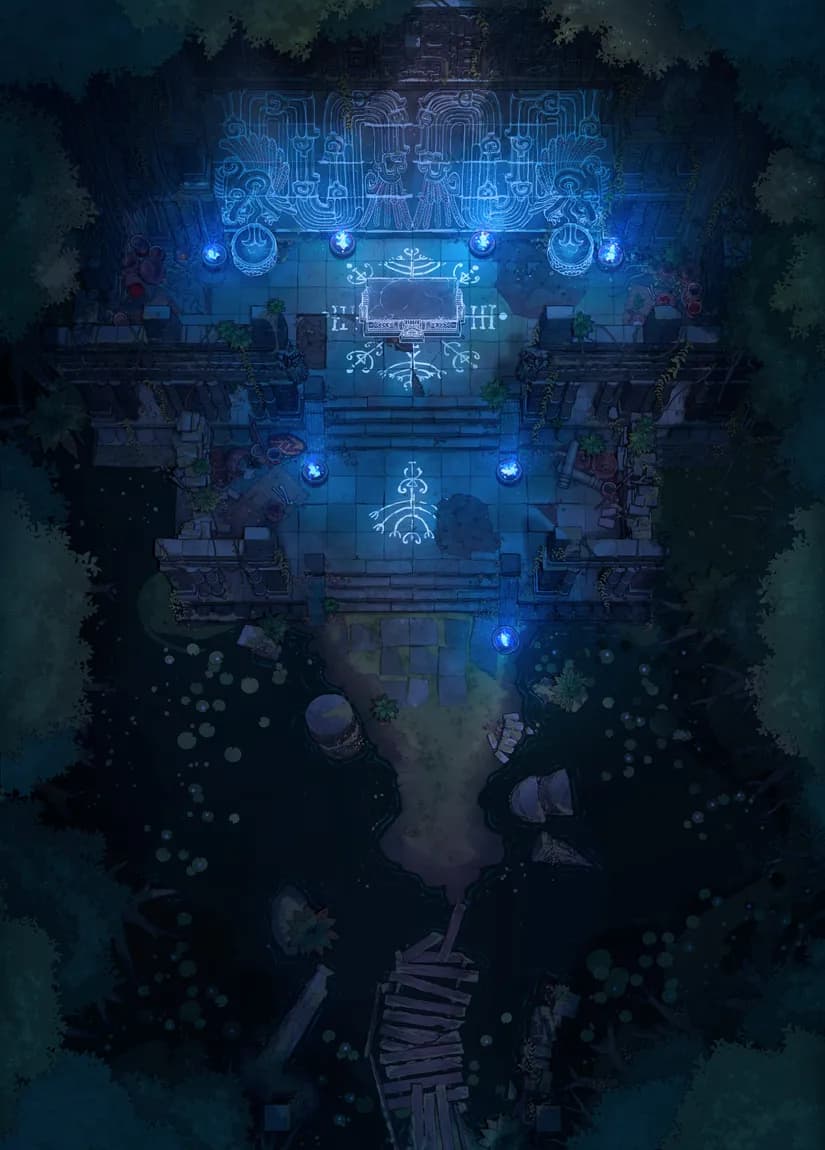 Jungle Temple Entrance map, Closed Symbols variant thumbnail