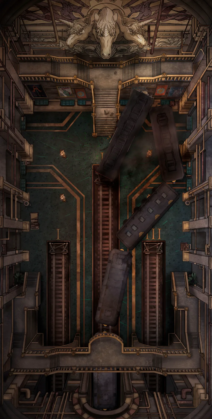 Train Station Platforms map, Train Wreck variant thumbnail