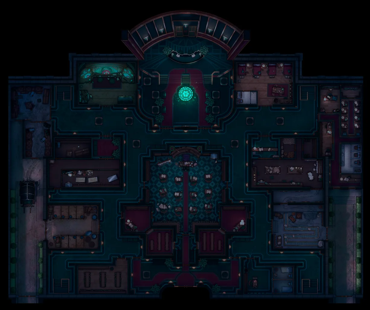 Wizard Bank Interior map, Floor B1 Original Night variant thumbnail