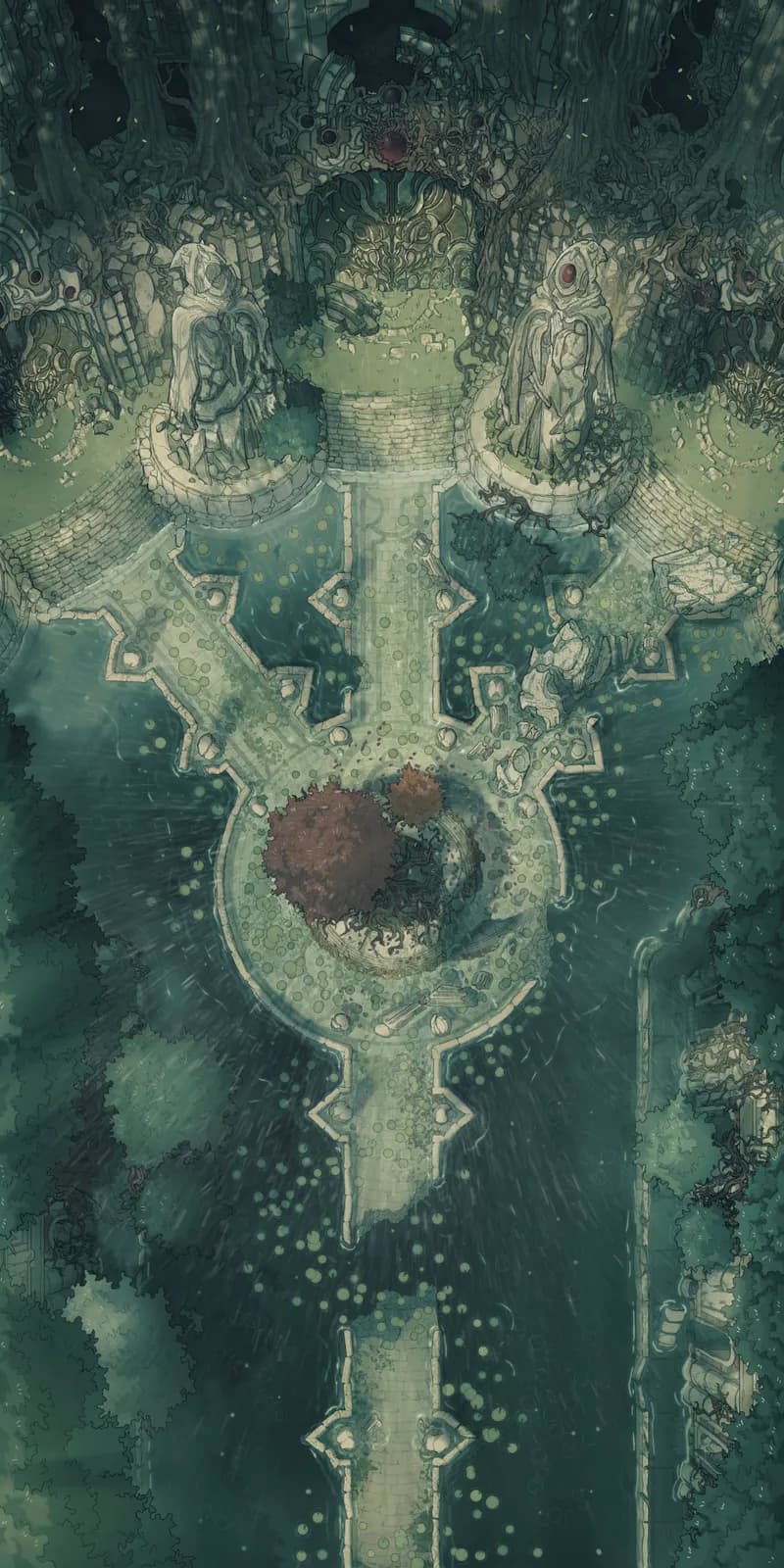 Flooded Fey Ruins map, Rain variant thumbnail