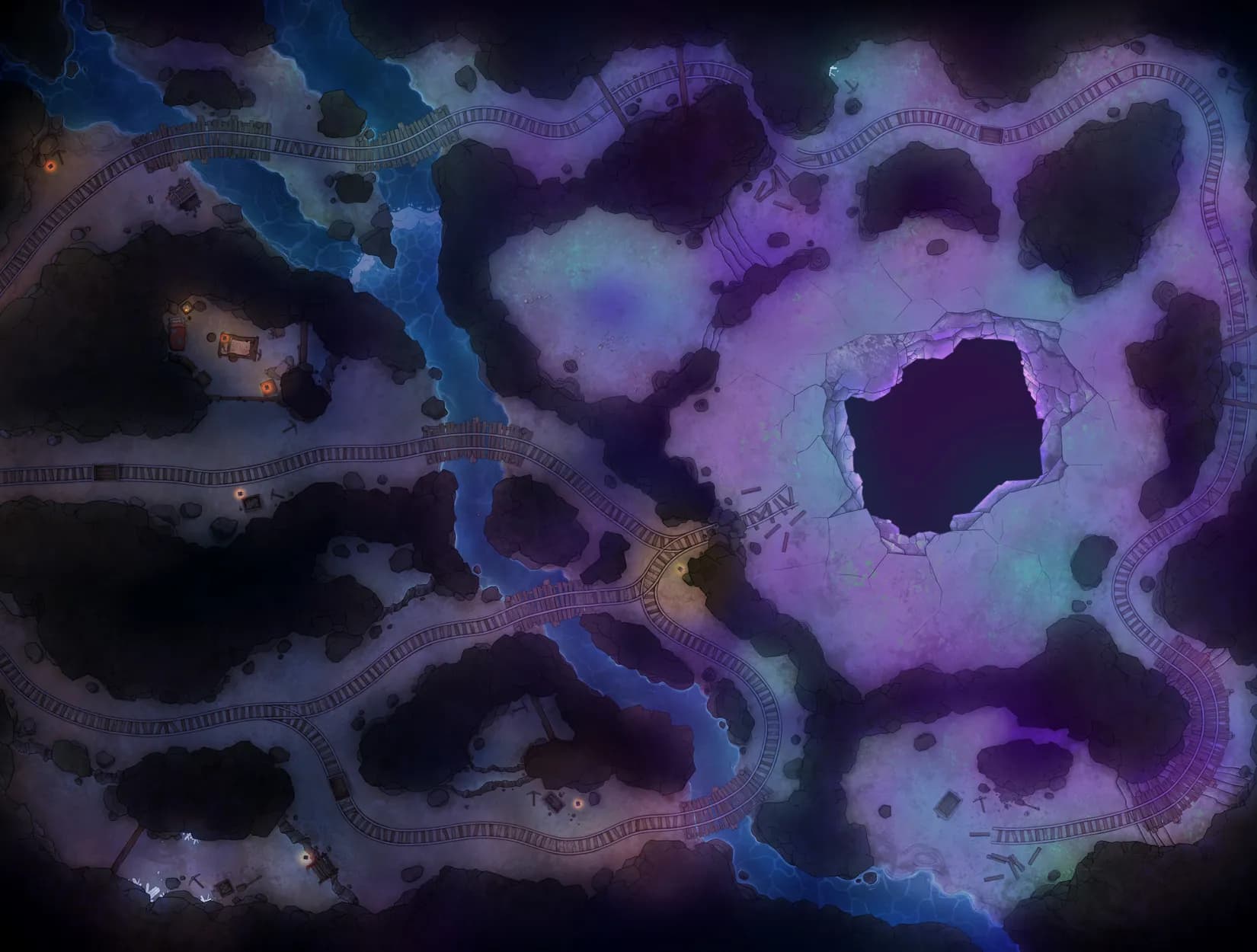 Mushroom Infested Mines map, No Mushrooms variant thumbnail