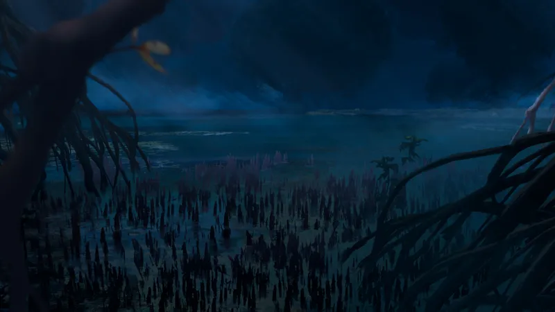 Mangrove Forest map, Natural Night variant