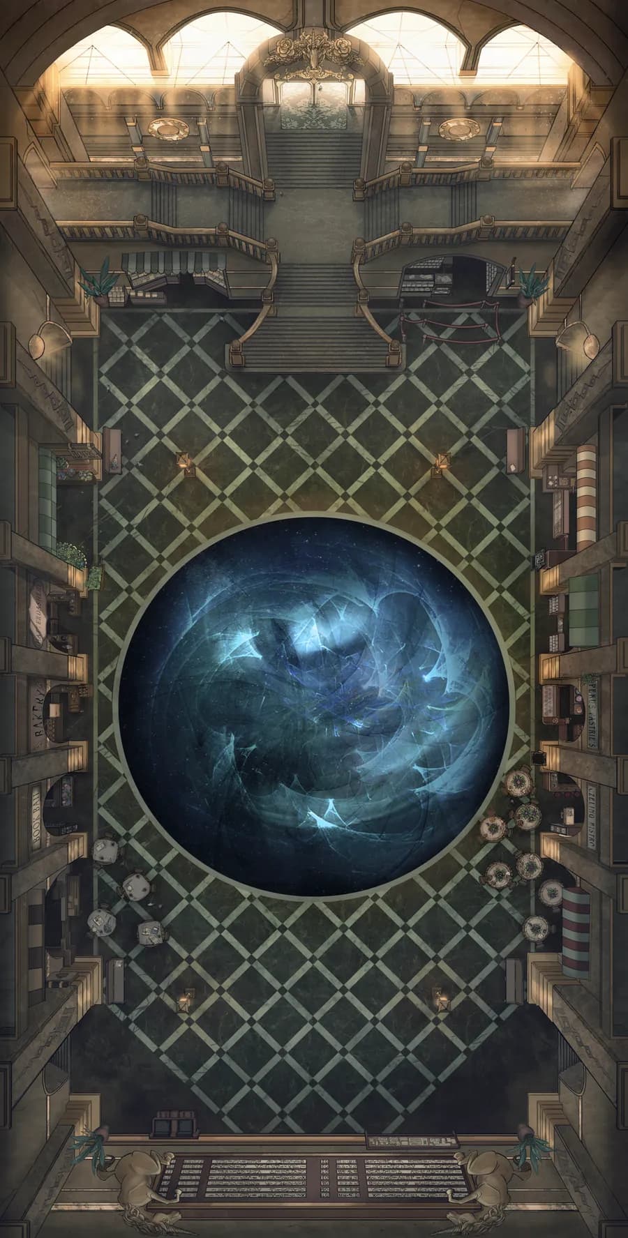 Train Station Concourse map, Interdimensional Platform variant