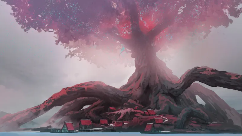Yggdrasil Village map, Crimson Village variant