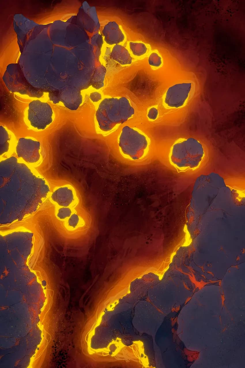 Harpy Cove map, Lava Plains variant thumbnail