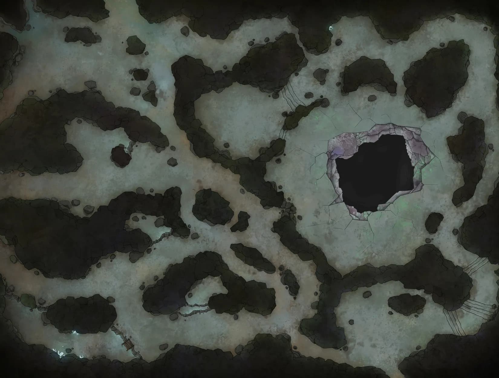 Mushroom Infested Mines map, Natural No River variant thumbnail