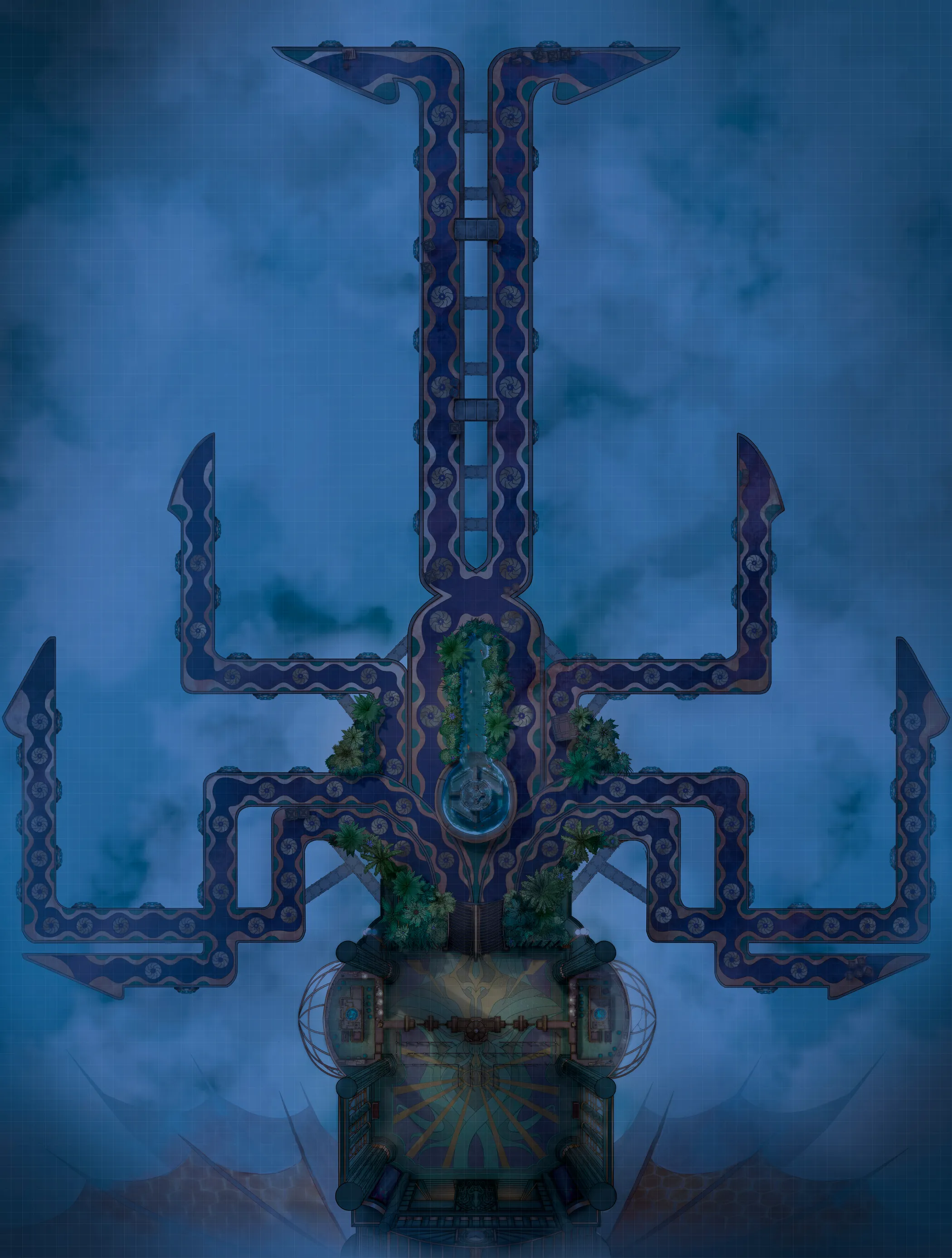 Airship Port map, Night Dark variant thumbnail