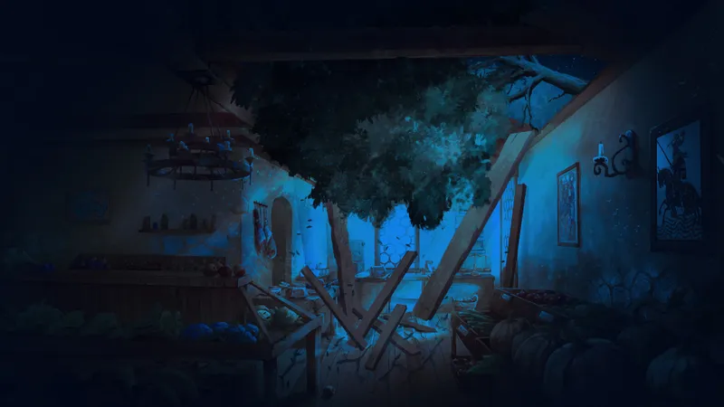 Gentle Village Greengrocer map, Timber Night variant
