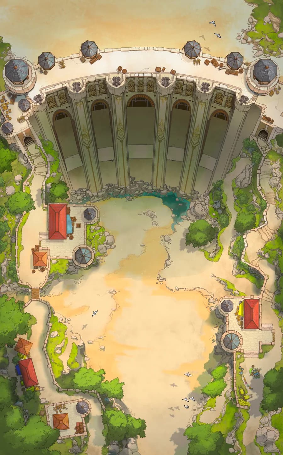 Fortified Dam map, Drought Day variant thumbnail