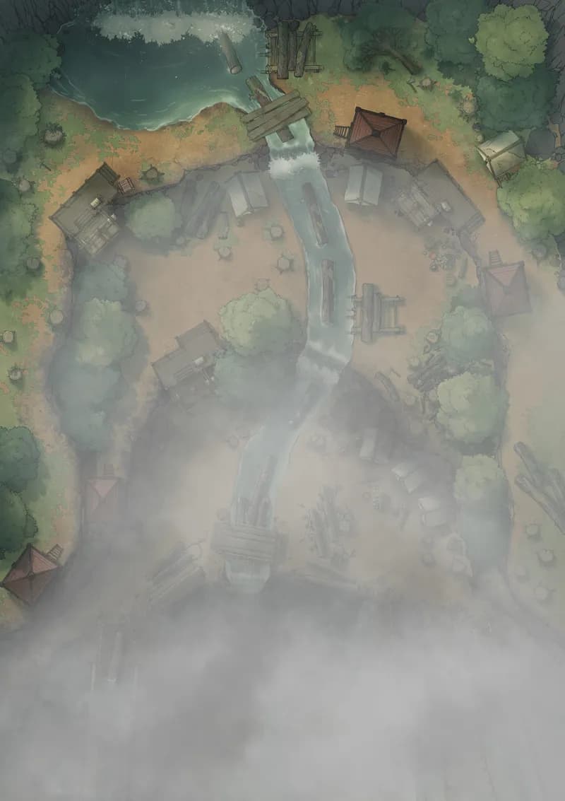 Mountain Logging Camp map, Rising Fog 02 variant thumbnail