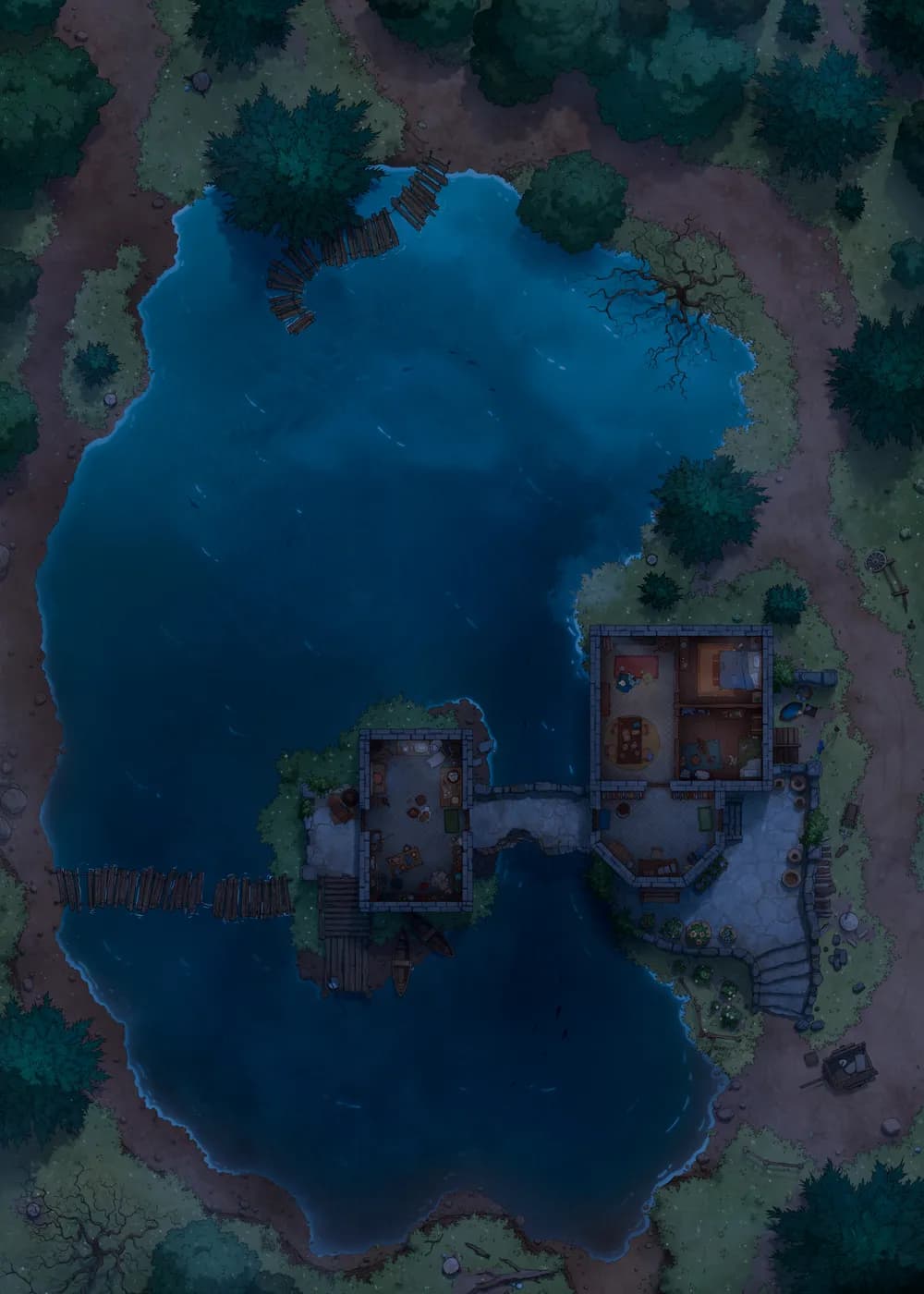 Rusty Robot Lake map, Night No Robot variant thumbnail