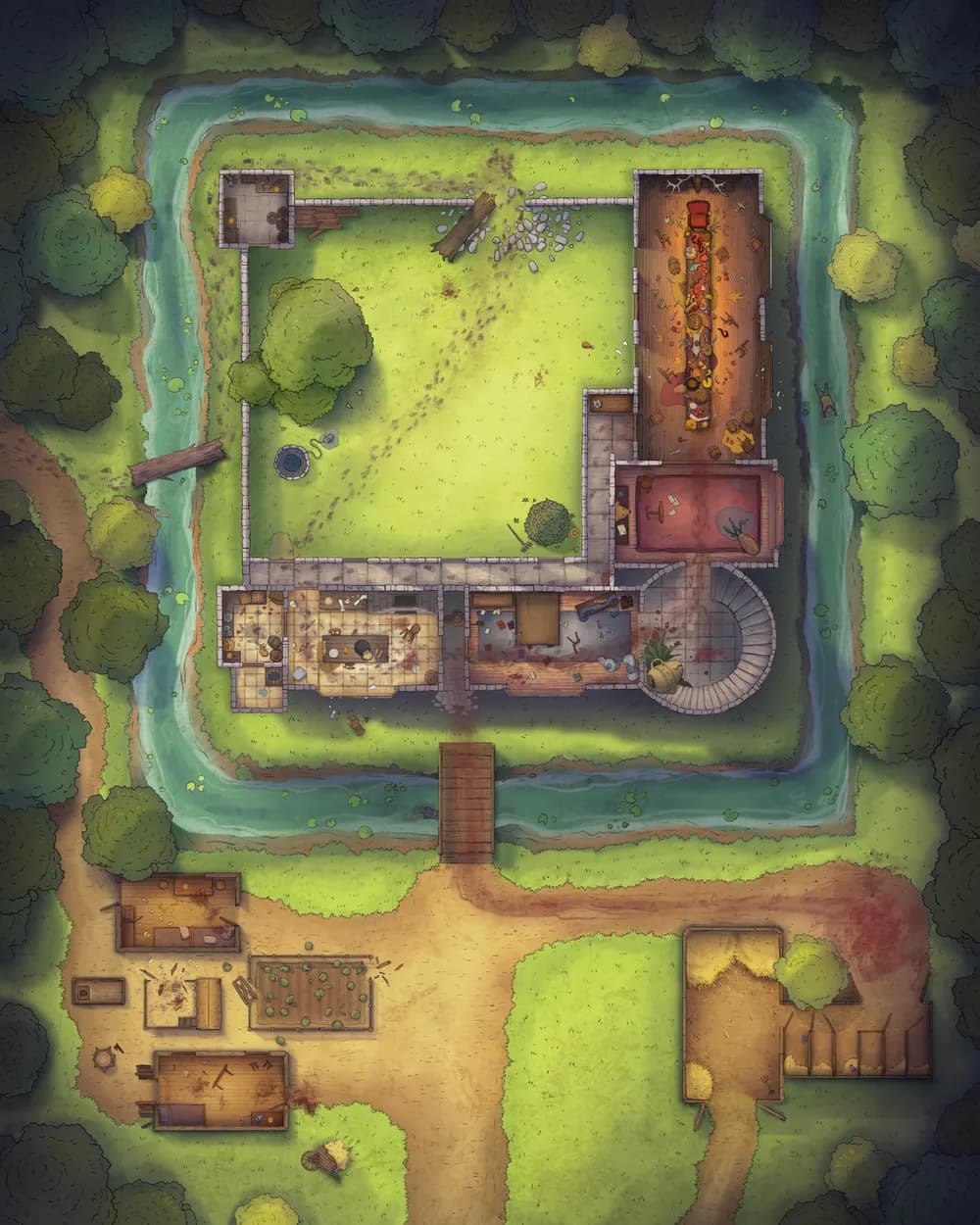 Ogre Queen Feast map, Original variant