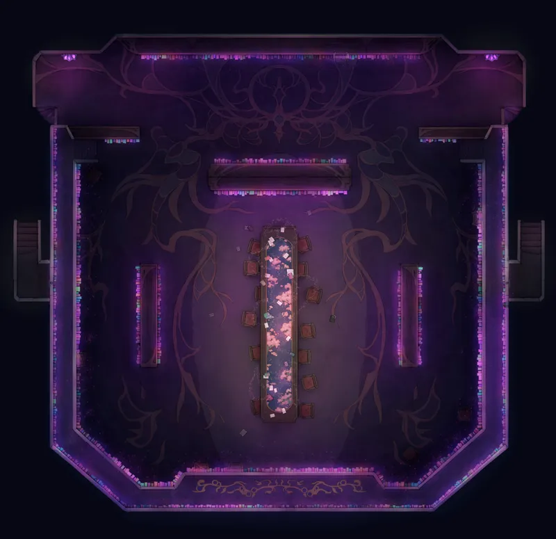 Great Library map, B5 Violet Study Night variant thumbnail