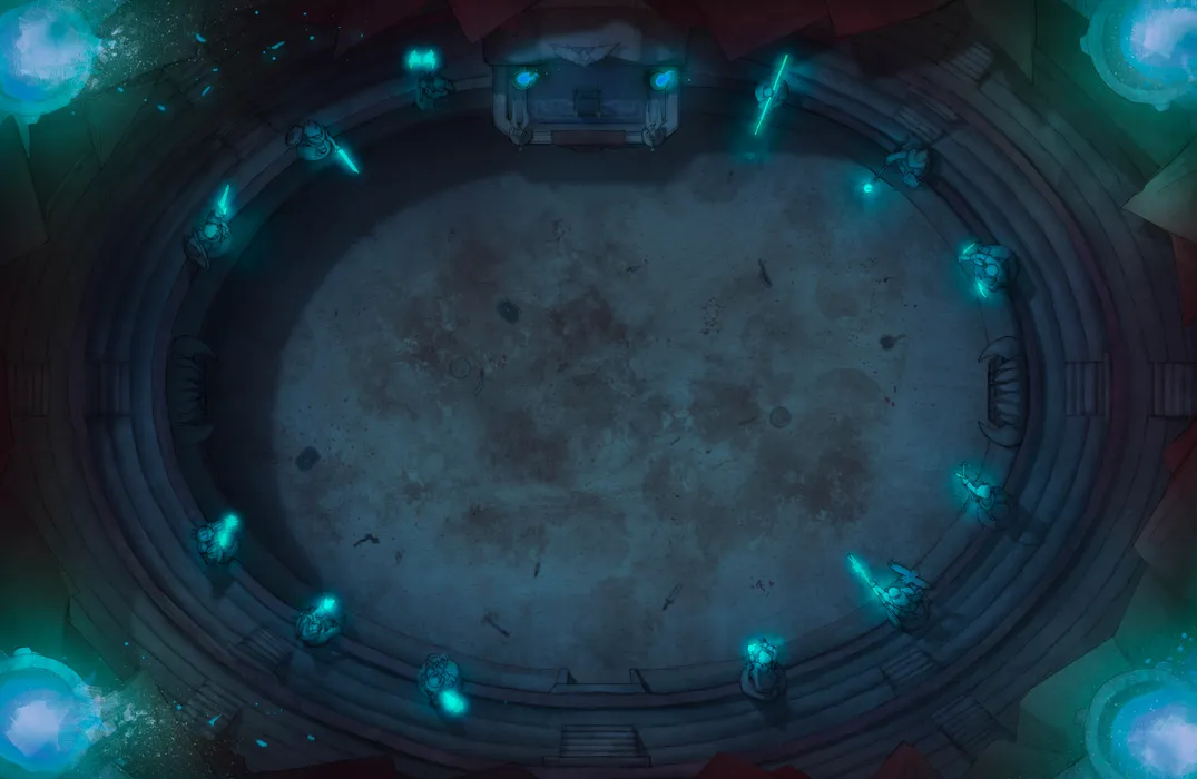 Colosseum of Challenges map, Blue Flame Night variant thumbnail