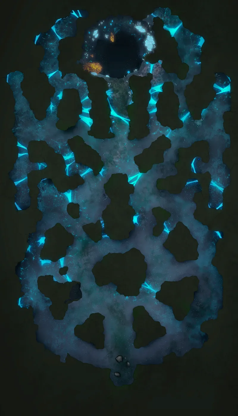 Necropolis Dungeon map, Level 4 Underdark Entrance variant