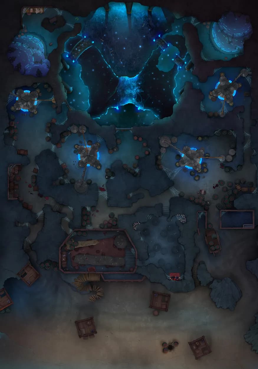 Drakescale Peak map, Fae Infestation variant thumbnail