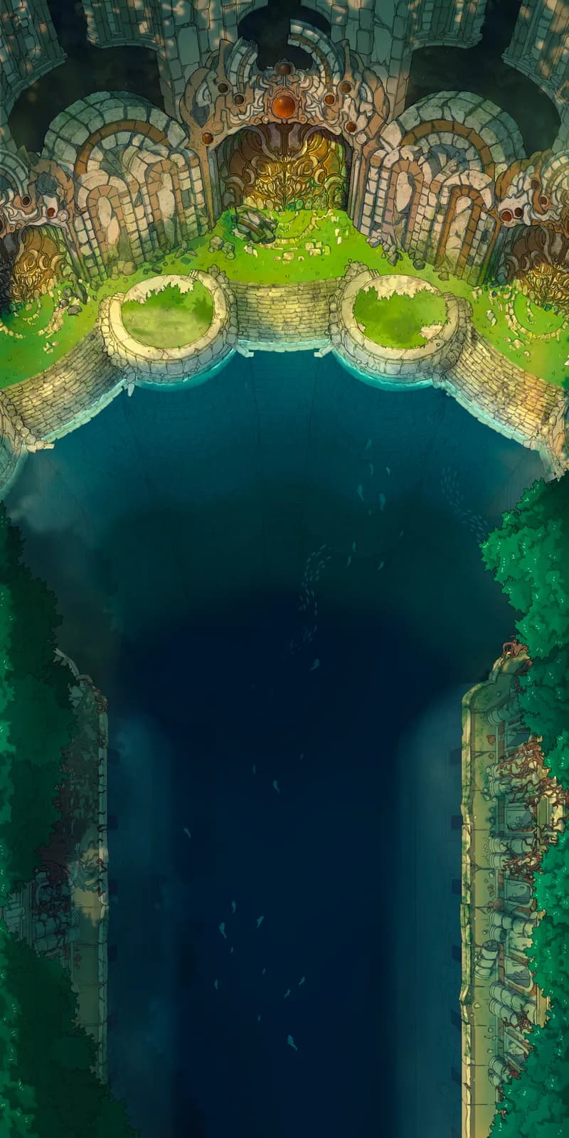 Flooded Fey Ruins map, Deep Natural variant thumbnail