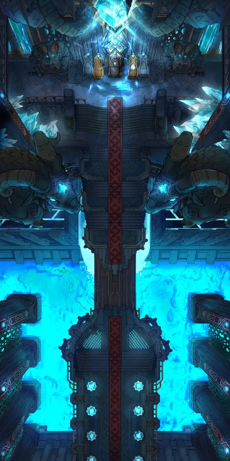 Dwarven Throne Hall map, Blue Fire variant thumbnail