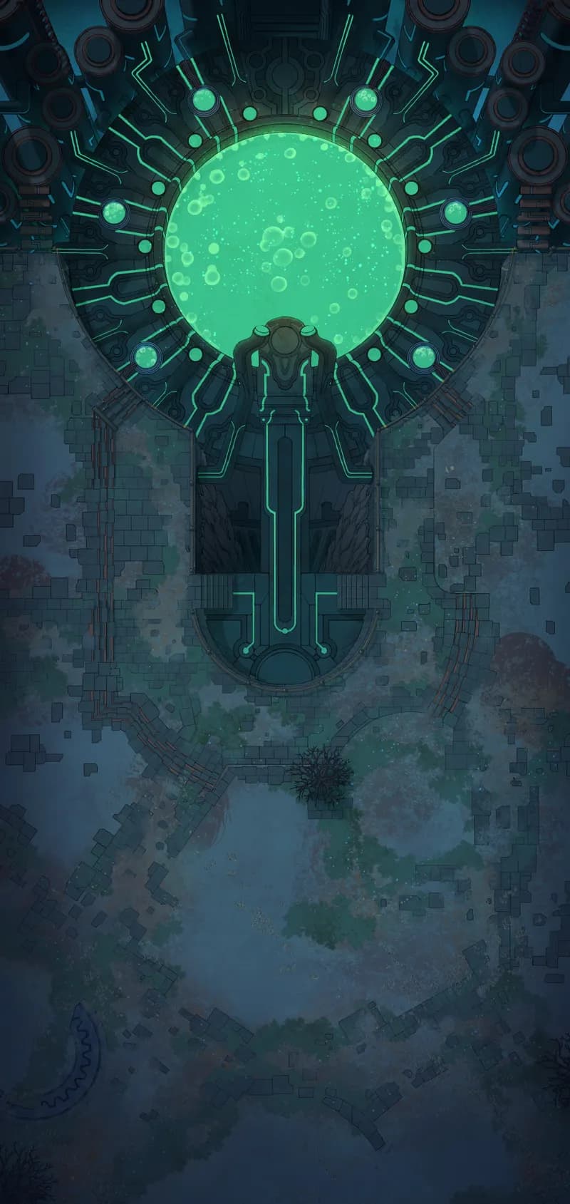 Warforged City Centre map, Empty Night variant thumbnail