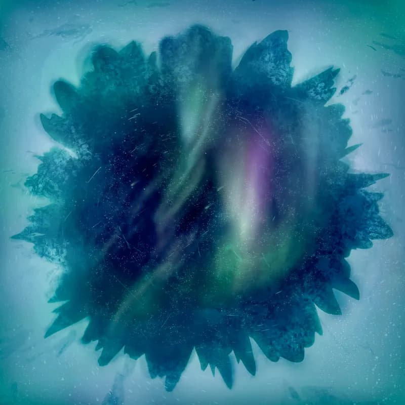 Remote Ice Village map, Aurora Borealis Night variant thumbnail