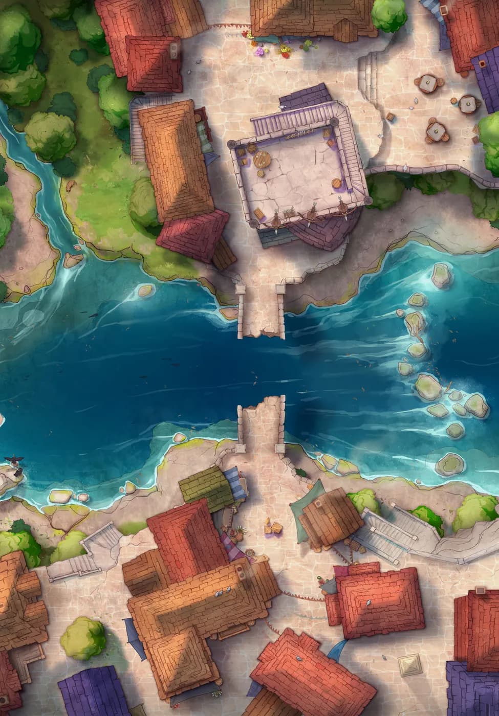 Bridge Town map, Bridge Broken Day variant thumbnail