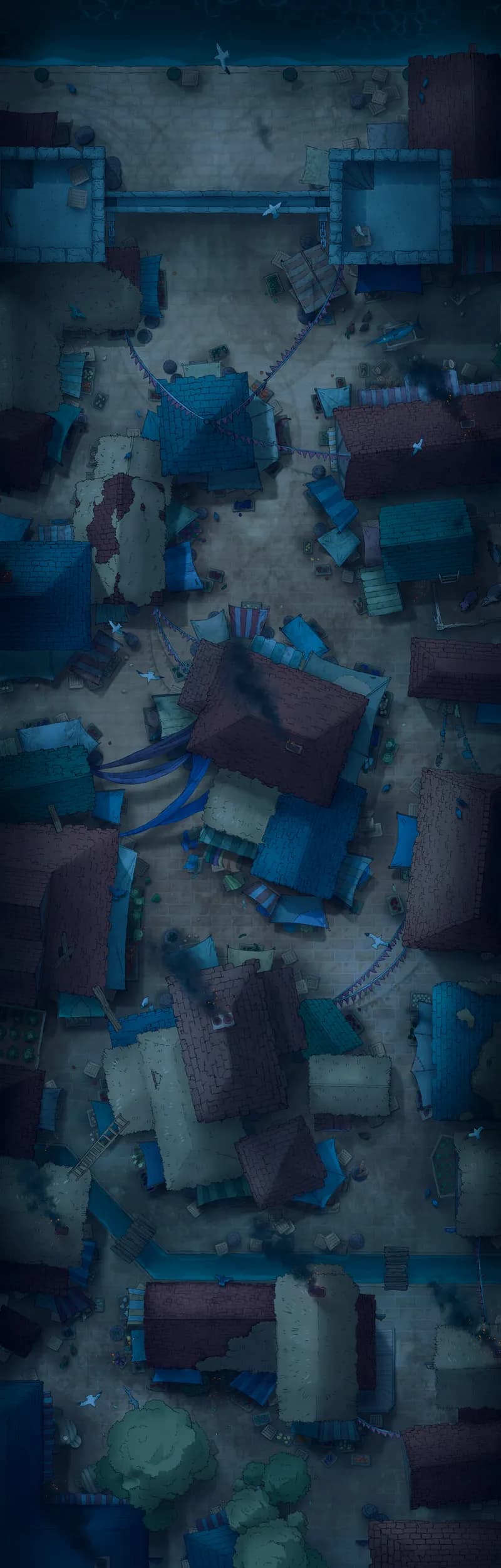 City Rooftop Chase map, Silent Night variant thumbnail