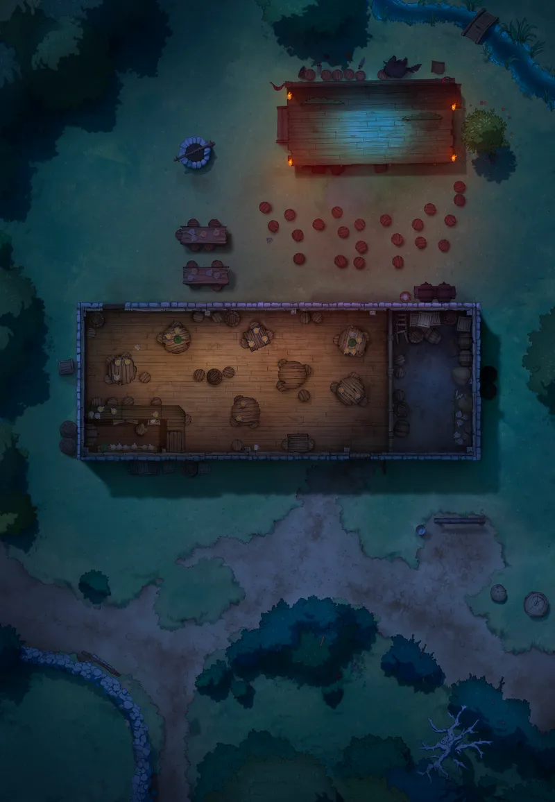 Ages of the Vale: Tavern map, Indoors Stage Night variant thumbnail