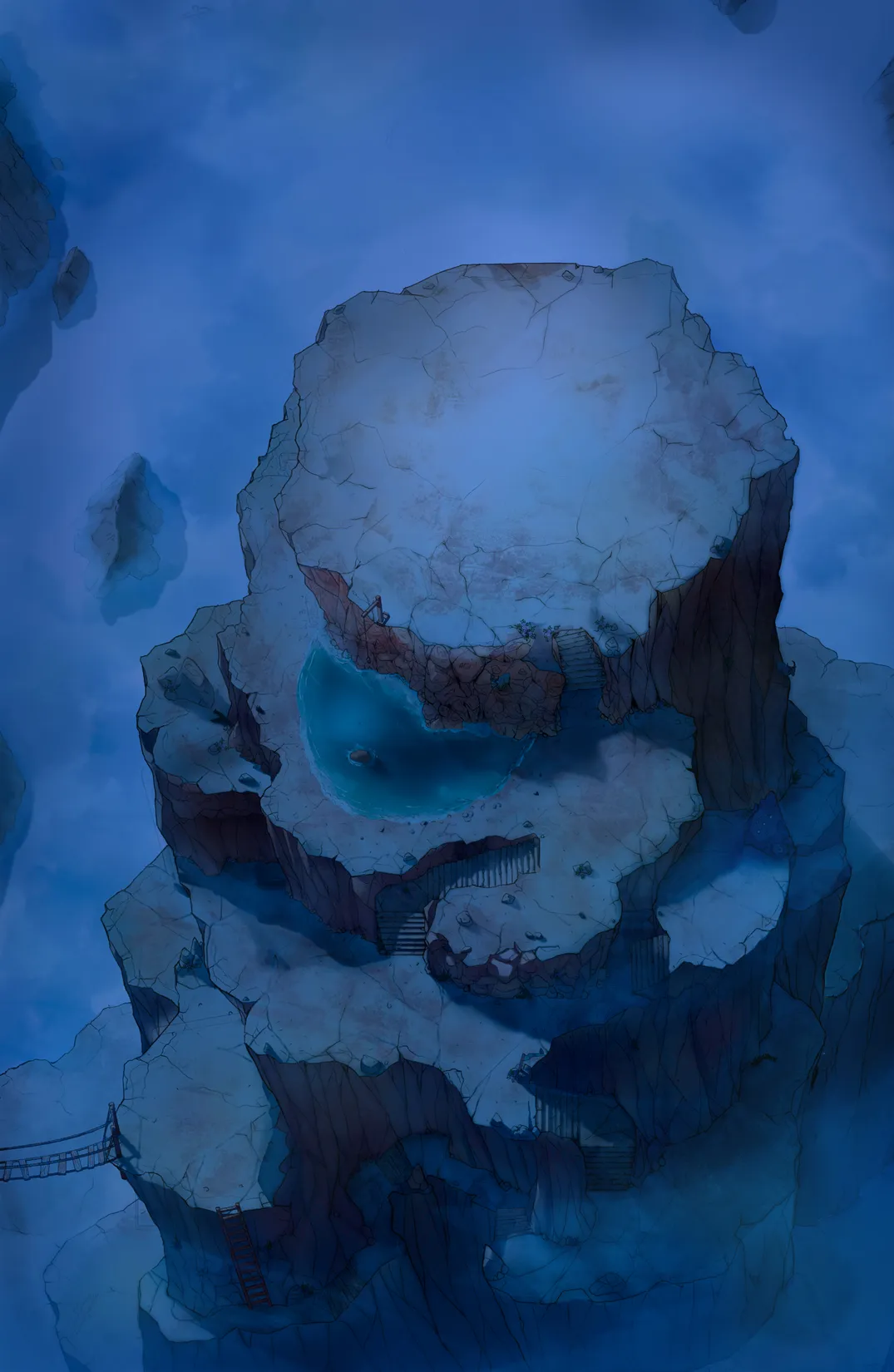 Mountaintop Observatory map, Natural Night variant thumbnail