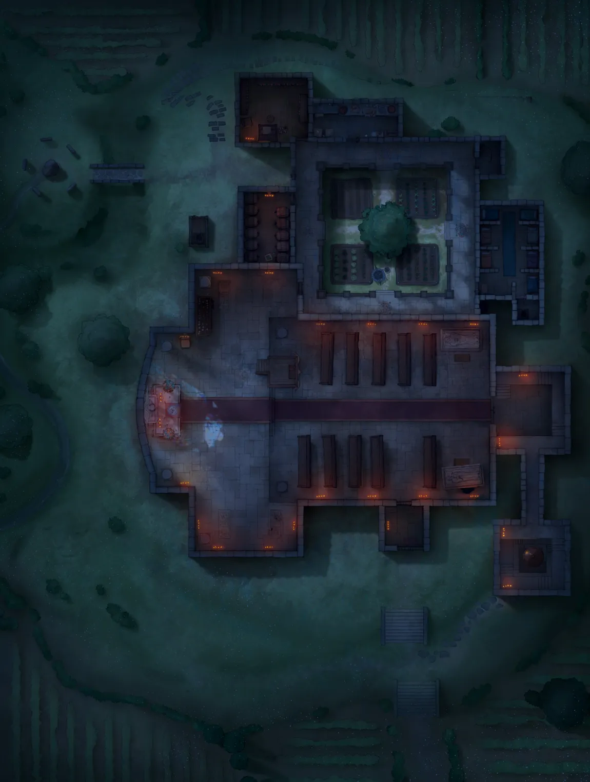 Pseudodragon Lair map, Torches Night variant thumbnail