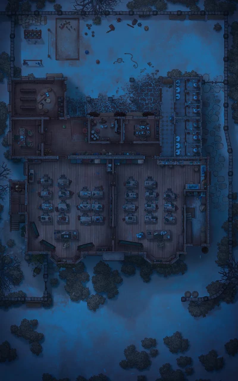Quaint Village School map, Desert Night variant thumbnail