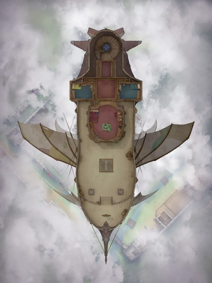 Airships! map, Guild Hall Deck Day variant thumbnail