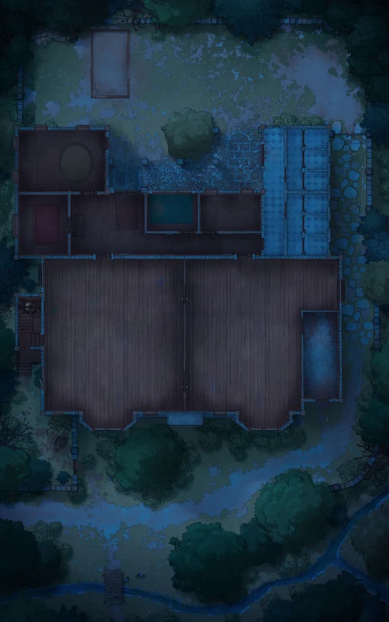 Quaint Village School map, Empty Night variant thumbnail