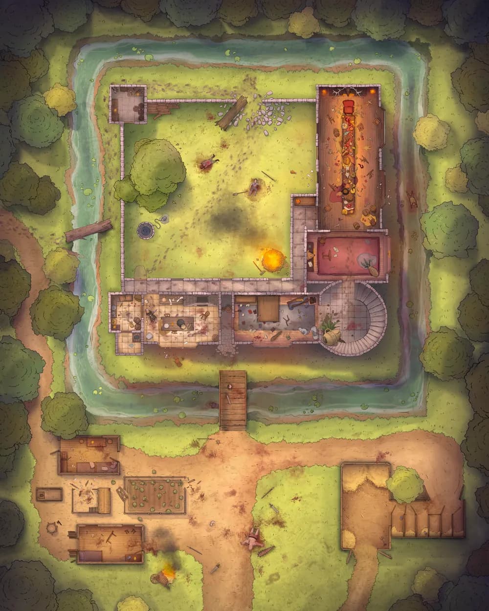 Ogre Queen Feast map, Blood Bath Day variant thumbnail
