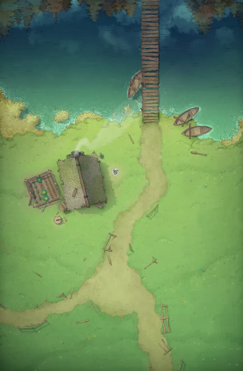 Serene Lakeside map, Bridge Day variant thumbnail
