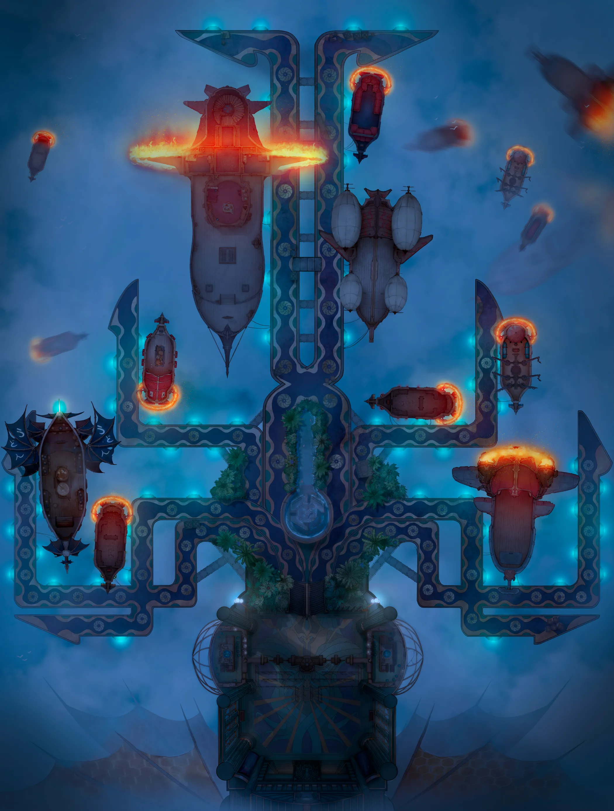 Airship Port map, Busy Port variant thumbnail
