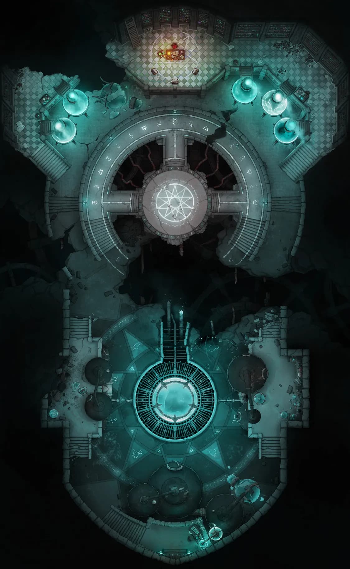 Alchemy Dungeon map, Blue variant thumbnail