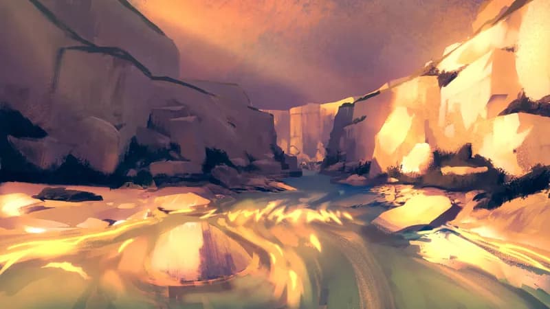 Medusa's Wake map, Sunset Natural variant