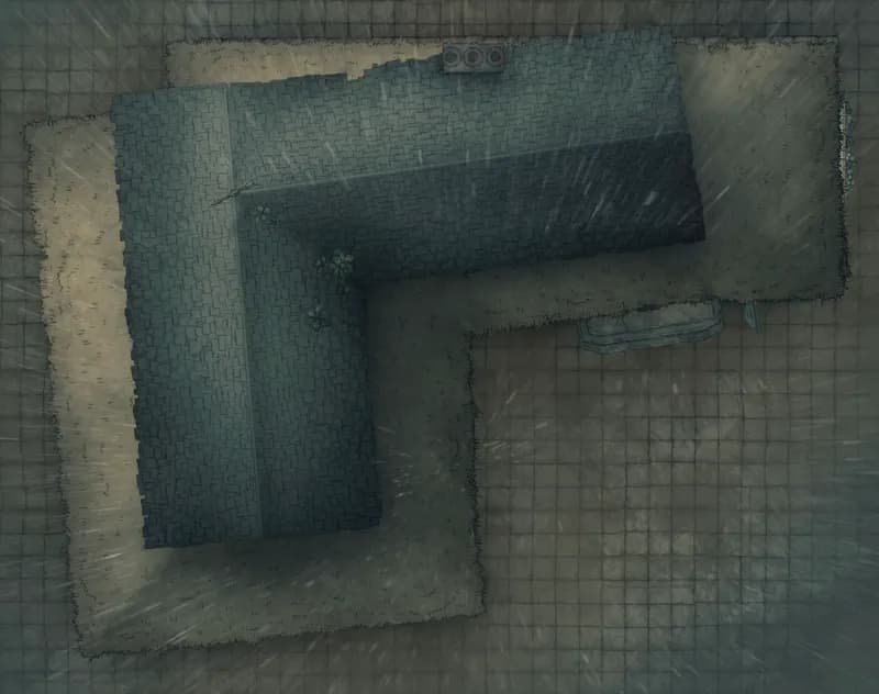 City Streets map, Venerable Swordsman Inn Roof Rain variant thumbnail