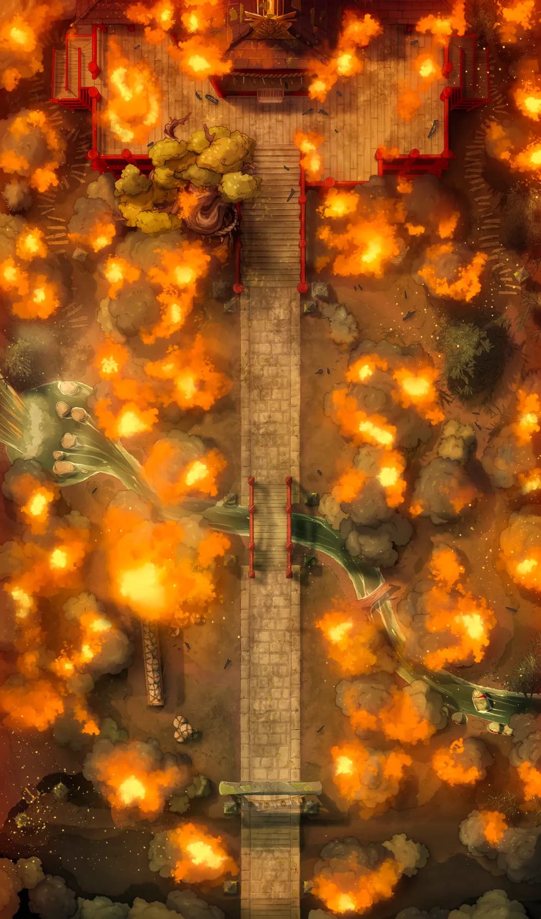Forest Shrine Festival map, Fire variant thumbnail