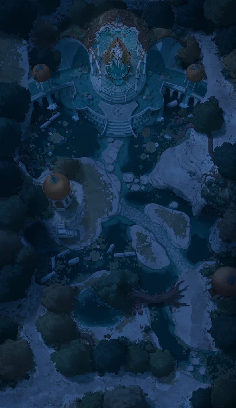 Nymph Fountain map, Original Night variant thumbnail