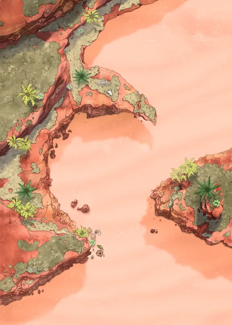 Beachside Cliff map, Desert Day variant thumbnail