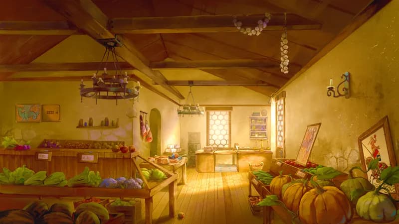 Gentle Village Greengrocer map, Hidden Safe Day variant